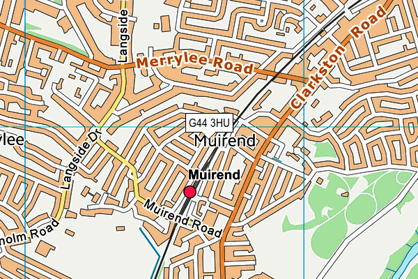 G44 3HU map - OS VectorMap District (Ordnance Survey) G44 3HU map - OS VectorMap District (Ordnance Survey)