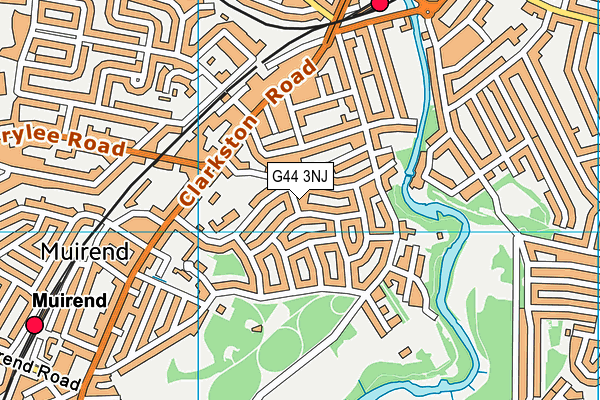 G44 3NJ map - OS VectorMap District (Ordnance Survey) G44 3NJ map - OS VectorMap District (Ordnance Survey)