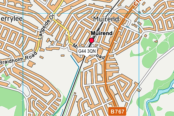 G44 3QN map - OS VectorMap District (Ordnance Survey) G44 3QN map - OS VectorMap District (Ordnance Survey)