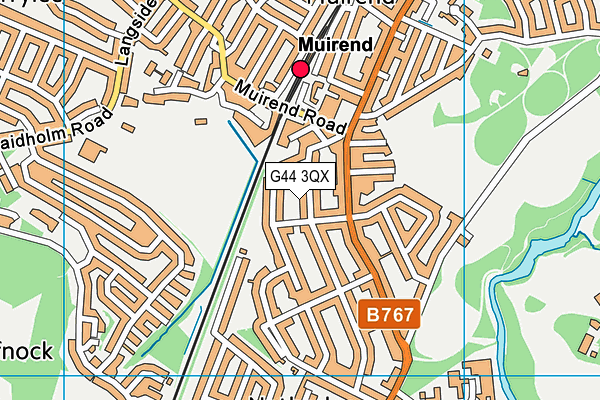 G44 3QX map - OS VectorMap District (Ordnance Survey) G44 3QX map - OS VectorMap District (Ordnance Survey)