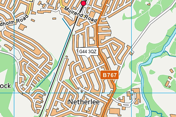 G44 3QZ map - OS VectorMap District (Ordnance Survey) G44 3QZ map - OS VectorMap District (Ordnance Survey)