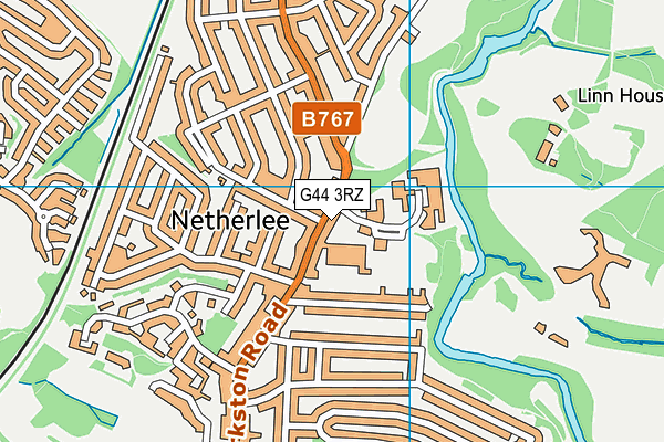 G44 3RZ map - OS VectorMap District (Ordnance Survey) G44 3RZ map - OS VectorMap District (Ordnance Survey)