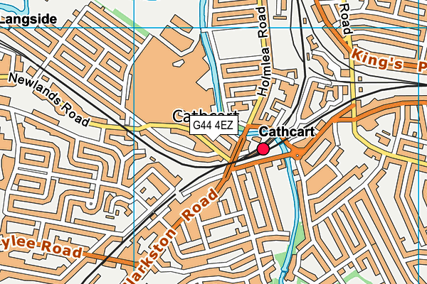 G44 4EZ map - OS VectorMap District (Ordnance Survey) G44 4EZ map - OS VectorMap District (Ordnance Survey)