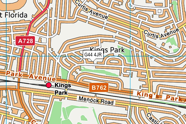 G44 4JR map - OS VectorMap District (Ordnance Survey) G44 4JR map - OS VectorMap District (Ordnance Survey)