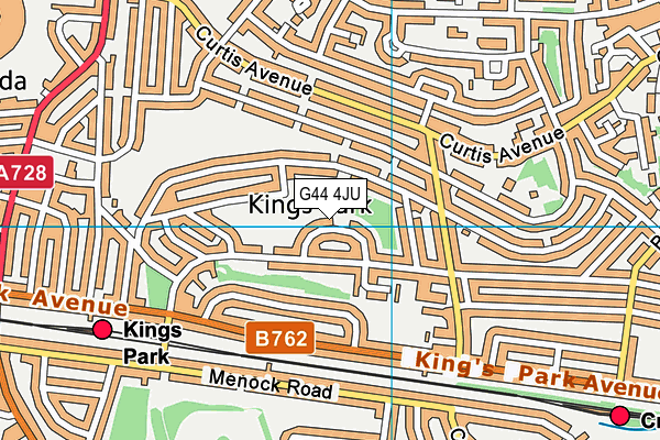 G44 4JU map - OS VectorMap District (Ordnance Survey) G44 4JU map - OS VectorMap District (Ordnance Survey)