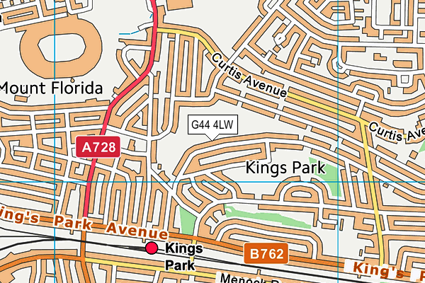 G44 4LW map - OS VectorMap District (Ordnance Survey) G44 4LW map - OS VectorMap District (Ordnance Survey)