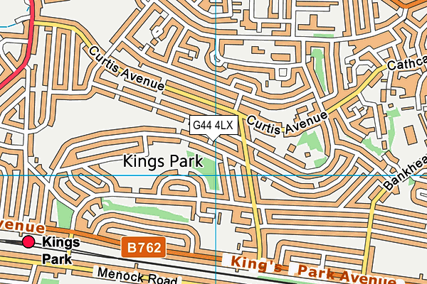 G44 4LX map - OS VectorMap District (Ordnance Survey) G44 4LX map - OS VectorMap District (Ordnance Survey)
