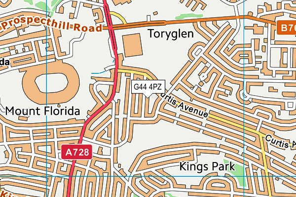 G44 4PZ map - OS VectorMap District (Ordnance Survey) G44 4PZ map - OS VectorMap District (Ordnance Survey)