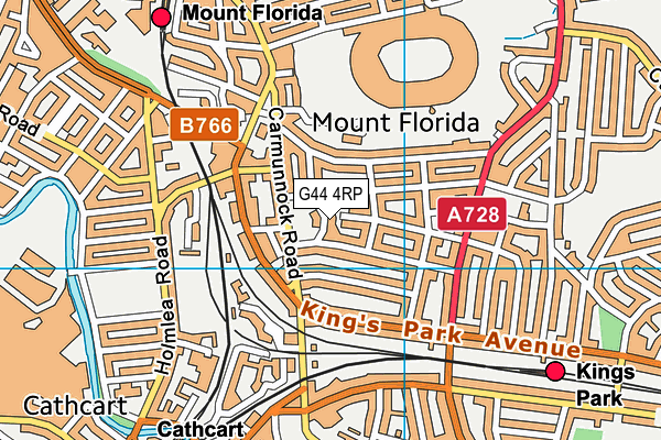 G44 4RP map - OS VectorMap District (Ordnance Survey) G44 4RP map - OS VectorMap District (Ordnance Survey)