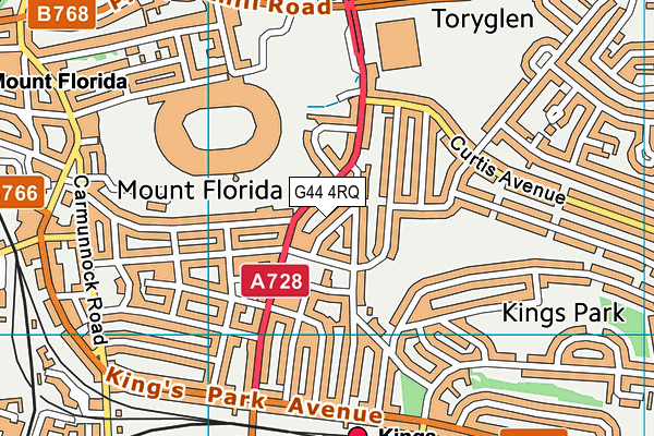 G44 4RQ map - OS VectorMap District (Ordnance Survey) G44 4RQ map - OS VectorMap District (Ordnance Survey)