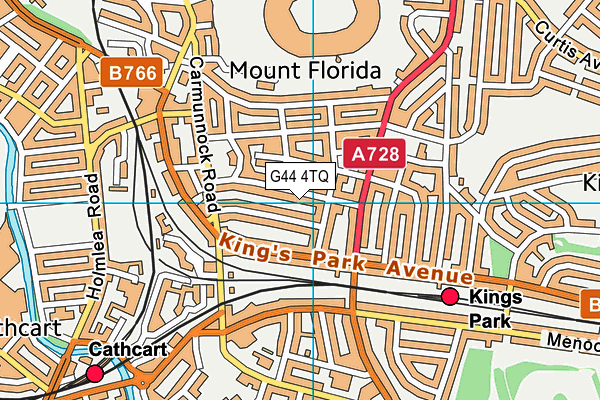 G44 4TQ map - OS VectorMap District (Ordnance Survey) G44 4TQ map - OS VectorMap District (Ordnance Survey)