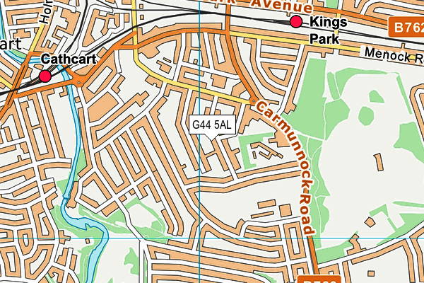 G44 5AL map - OS VectorMap District (Ordnance Survey) G44 5AL map - OS VectorMap District (Ordnance Survey)