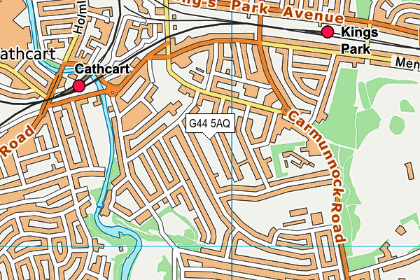 G44 5AQ map - OS VectorMap District (Ordnance Survey) G44 5AQ map - OS VectorMap District (Ordnance Survey)