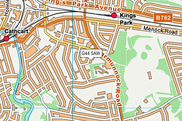 G44 5AW map - OS VectorMap District (Ordnance Survey) G44 5AW map - OS VectorMap District (Ordnance Survey)