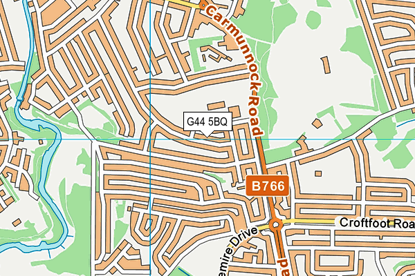 G44 5BQ map - OS VectorMap District (Ordnance Survey) G44 5BQ map - OS VectorMap District (Ordnance Survey)