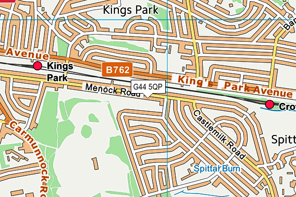 G44 5QP map - OS VectorMap District (Ordnance Survey) G44 5QP map - OS VectorMap District (Ordnance Survey)