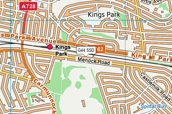 G44 5SD map - OS VectorMap District (Ordnance Survey) G44 5SD map - OS VectorMap District (Ordnance Survey)