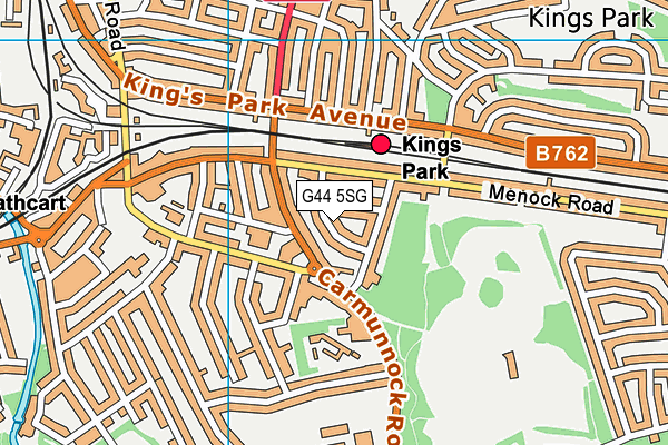 G44 5SG map - OS VectorMap District (Ordnance Survey) G44 5SG map - OS VectorMap District (Ordnance Survey)