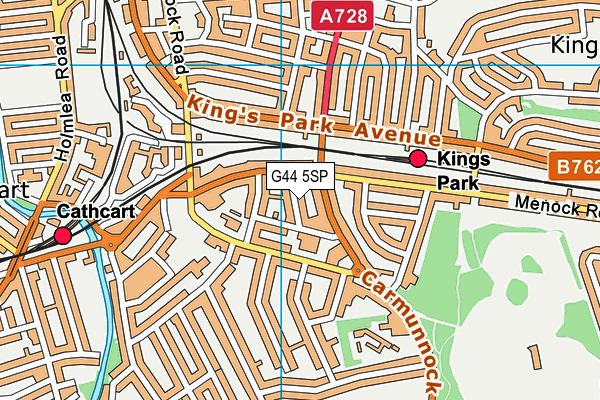 G44 5SP map - OS VectorMap District (Ordnance Survey) G44 5SP map - OS VectorMap District (Ordnance Survey)
