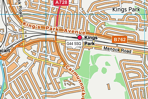 G44 5SQ map - OS VectorMap District (Ordnance Survey) G44 5SQ map - OS VectorMap District (Ordnance Survey)