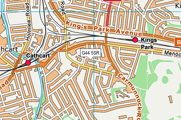 G44 5SR map - OS VectorMap District (Ordnance Survey) G44 5SR map - OS VectorMap District (Ordnance Survey)