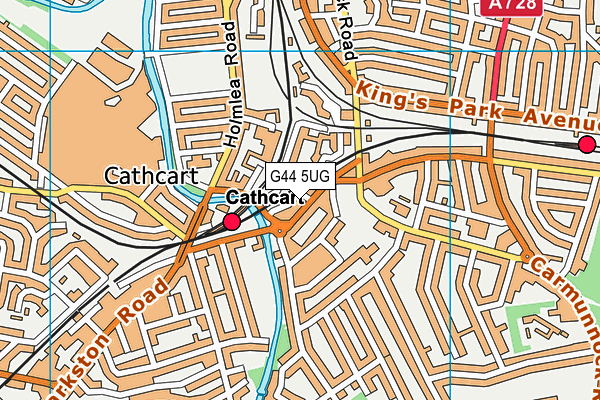 G44 5UG map - OS VectorMap District (Ordnance Survey) G44 5UG map - OS VectorMap District (Ordnance Survey)
