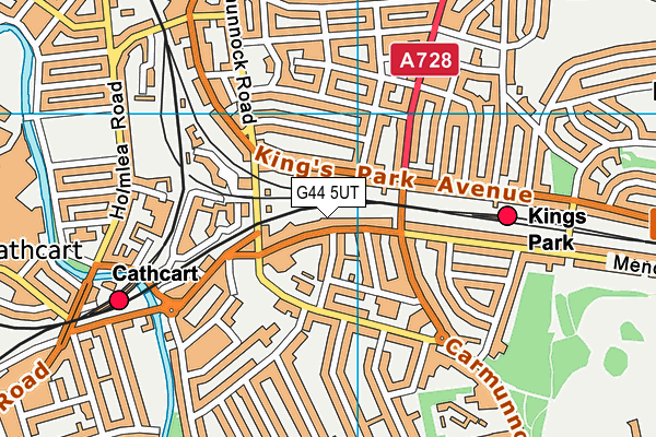 G44 5UT map - OS VectorMap District (Ordnance Survey) G44 5UT map - OS VectorMap District (Ordnance Survey)