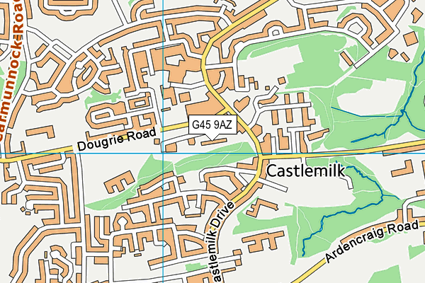 G45 9AZ map - OS VectorMap District (Ordnance Survey) G45 9AZ map - OS VectorMap District (Ordnance Survey)