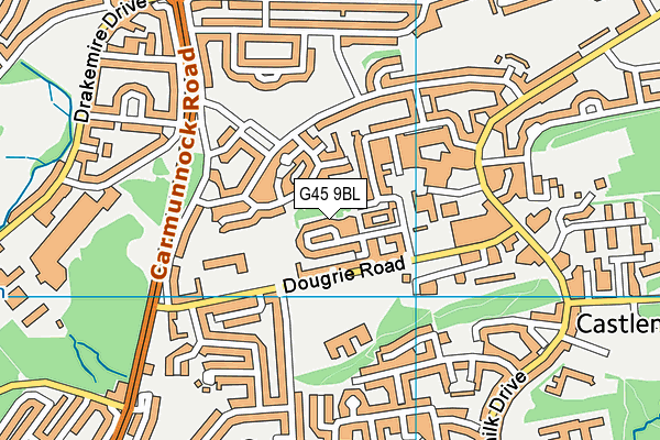 G45 9BL map - OS VectorMap District (Ordnance Survey) G45 9BL map - OS VectorMap District (Ordnance Survey)
