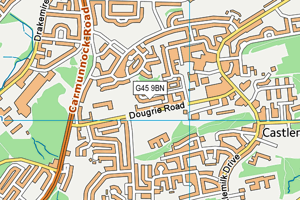 G45 9BN map - OS VectorMap District (Ordnance Survey) G45 9BN map - OS VectorMap District (Ordnance Survey)