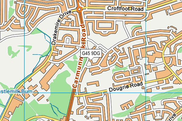 G45 9DG map - OS VectorMap District (Ordnance Survey) G45 9DG map - OS VectorMap District (Ordnance Survey)