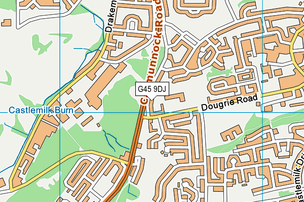 G45 9DJ map - OS VectorMap District (Ordnance Survey) G45 9DJ map - OS VectorMap District (Ordnance Survey)