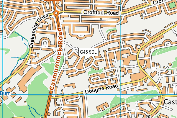 G45 9DL map - OS VectorMap District (Ordnance Survey) G45 9DL map - OS VectorMap District (Ordnance Survey)