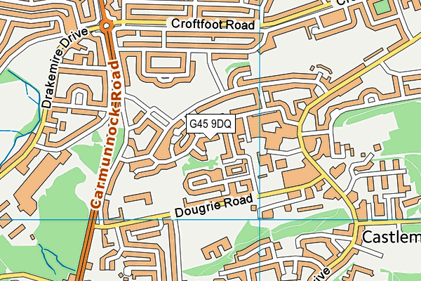 G45 9DQ map - OS VectorMap District (Ordnance Survey) G45 9DQ map - OS VectorMap District (Ordnance Survey)