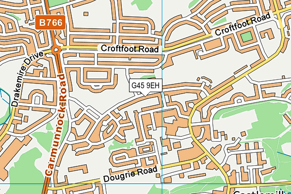 G45 9EH map - OS VectorMap District (Ordnance Survey) G45 9EH map - OS VectorMap District (Ordnance Survey)