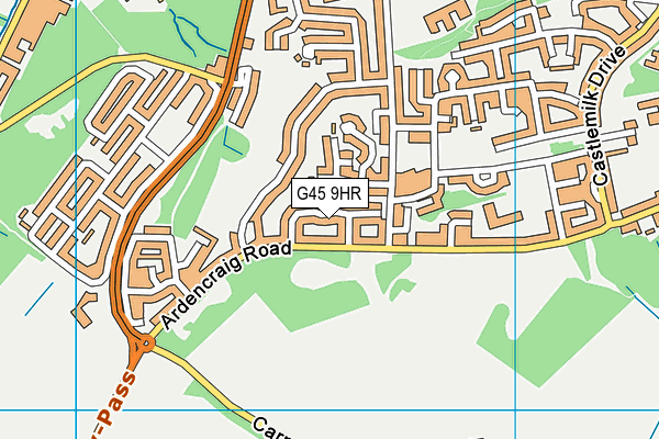 G45 9HR map - OS VectorMap District (Ordnance Survey) G45 9HR map - OS VectorMap District (Ordnance Survey)