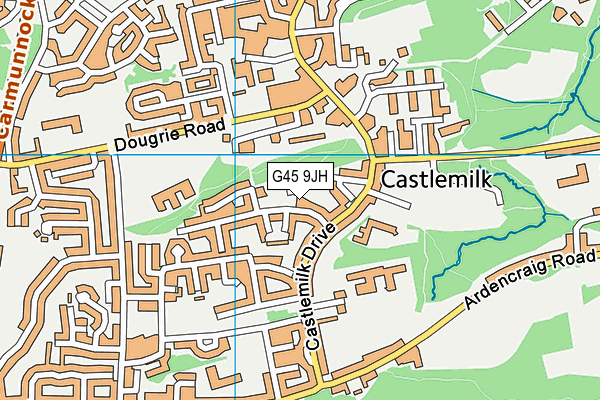G45 9JH map - OS VectorMap District (Ordnance Survey) G45 9JH map - OS VectorMap District (Ordnance Survey)