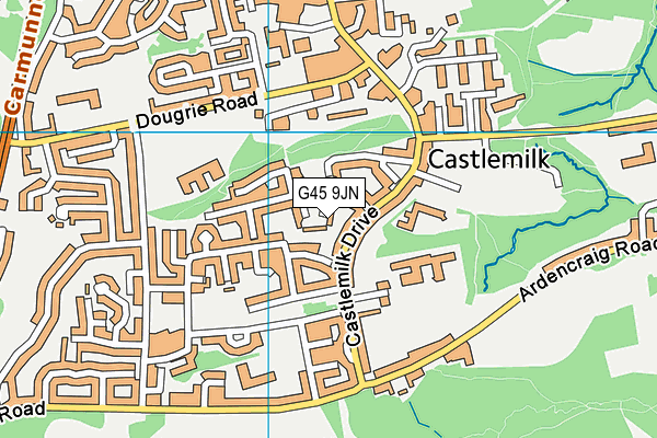 G45 9JN map - OS VectorMap District (Ordnance Survey) G45 9JN map - OS VectorMap District (Ordnance Survey)