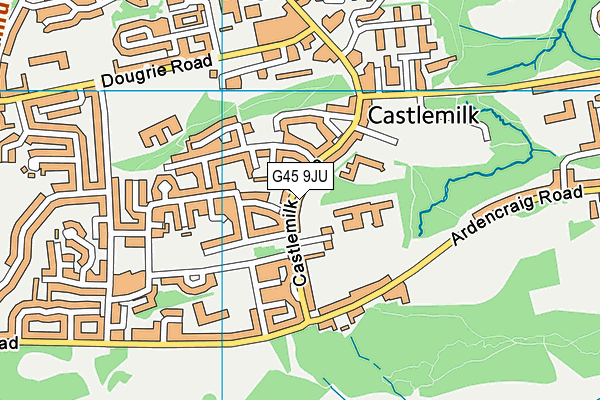 G45 9JU map - OS VectorMap District (Ordnance Survey) G45 9JU map - OS VectorMap District (Ordnance Survey)