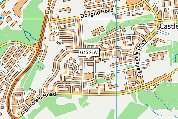 G45 9LW map - OS VectorMap District (Ordnance Survey) G45 9LW map - OS VectorMap District (Ordnance Survey)