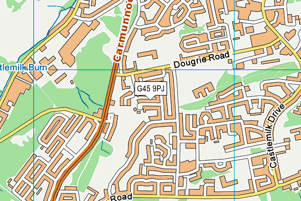 G45 9PJ map - OS VectorMap District (Ordnance Survey) G45 9PJ map - OS VectorMap District (Ordnance Survey)