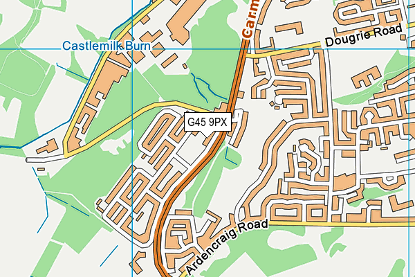G45 9PX map - OS VectorMap District (Ordnance Survey) G45 9PX map - OS VectorMap District (Ordnance Survey)