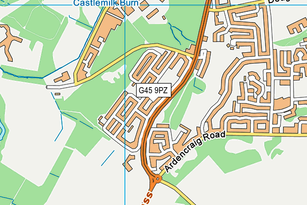 G45 9PZ map - OS VectorMap District (Ordnance Survey) G45 9PZ map - OS VectorMap District (Ordnance Survey)