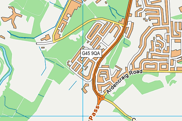 G45 9QA map - OS VectorMap District (Ordnance Survey) G45 9QA map - OS VectorMap District (Ordnance Survey)