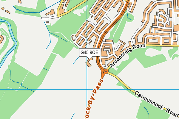G45 9QE map - OS VectorMap District (Ordnance Survey) G45 9QE map - OS VectorMap District (Ordnance Survey)