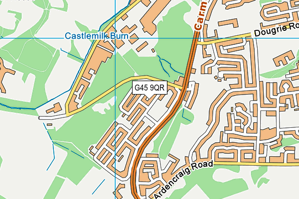 G45 9QR map - OS VectorMap District (Ordnance Survey) G45 9QR map - OS VectorMap District (Ordnance Survey)