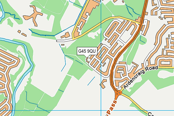 G45 9QU map - OS VectorMap District (Ordnance Survey) G45 9QU map - OS VectorMap District (Ordnance Survey)