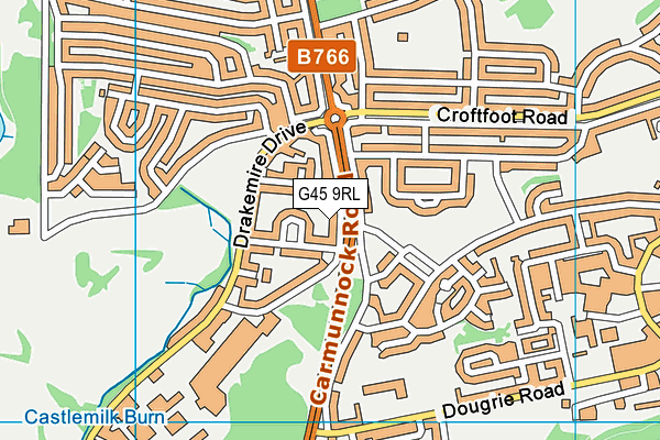 G45 9RL map - OS VectorMap District (Ordnance Survey) G45 9RL map - OS VectorMap District (Ordnance Survey)