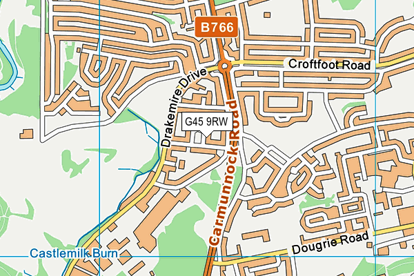 G45 9RW map - OS VectorMap District (Ordnance Survey) G45 9RW map - OS VectorMap District (Ordnance Survey)