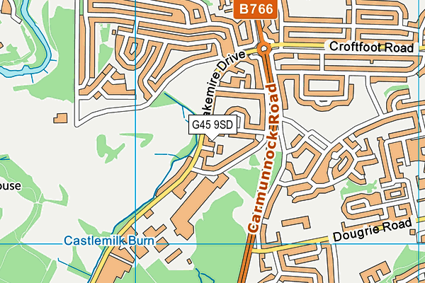 G45 9SD map - OS VectorMap District (Ordnance Survey) G45 9SD map - OS VectorMap District (Ordnance Survey)
